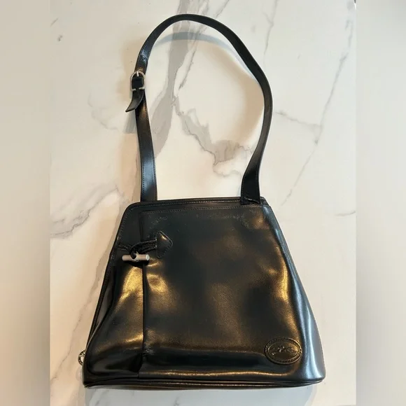 Vintage Longchamp leather shoulder bag